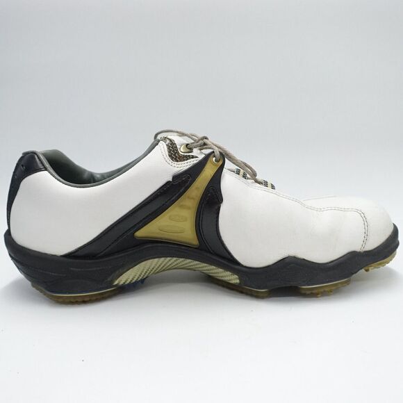 Footjoy Dryjoys 53516 Cleats Shoes Men's Size US 11M White/Black Spikes Lace Up - Picture 5 of 9